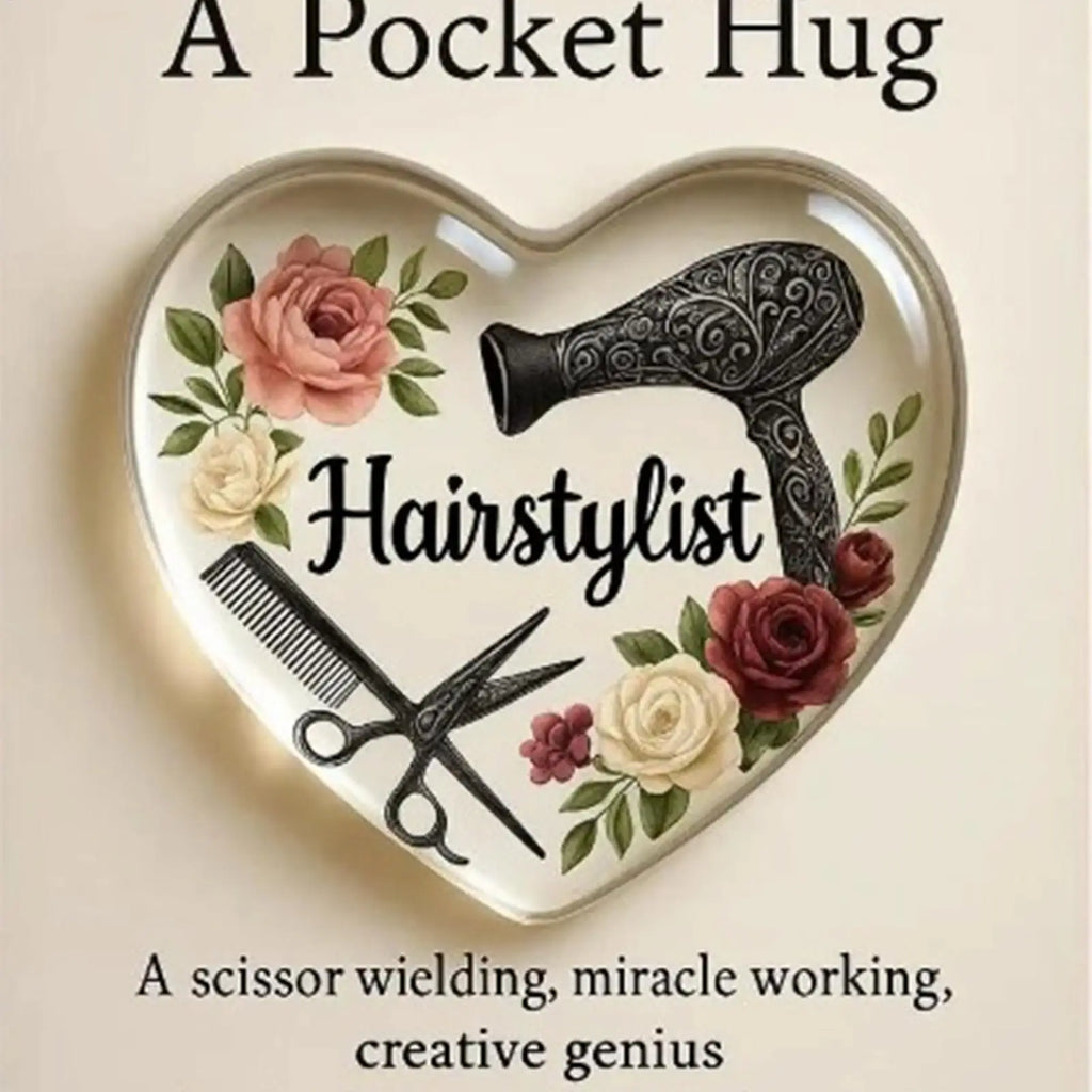Christmas Hug 2D Heart Shaped Hairdresser Home Decor Appreciation