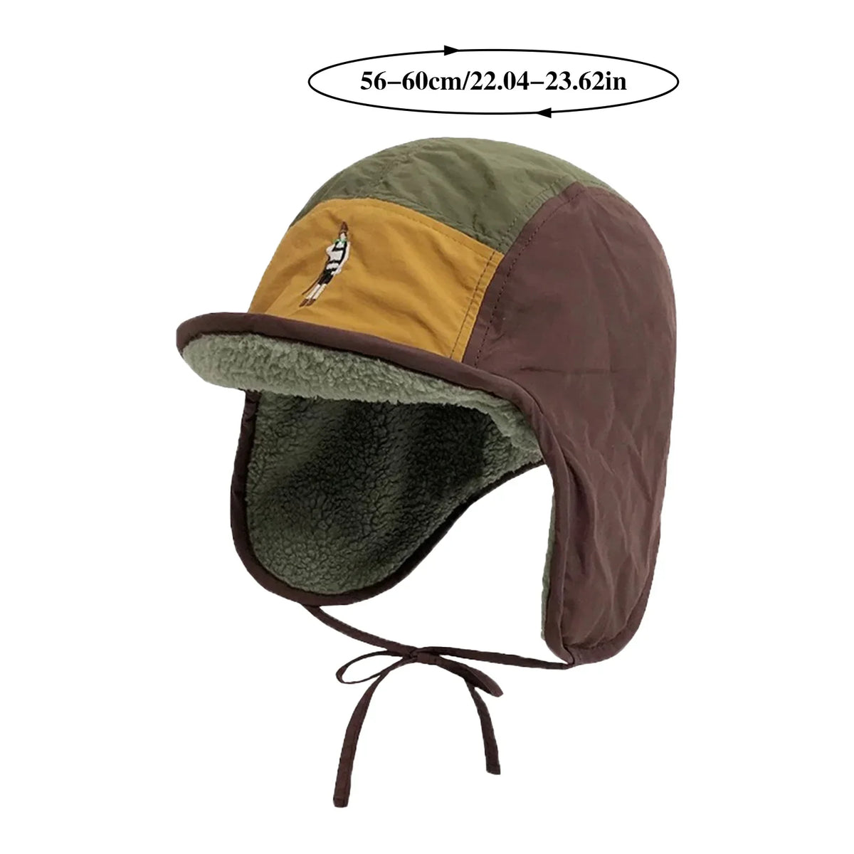 Plush Winter Hat with Earflaps – Windproof Unisex Thermal Cap