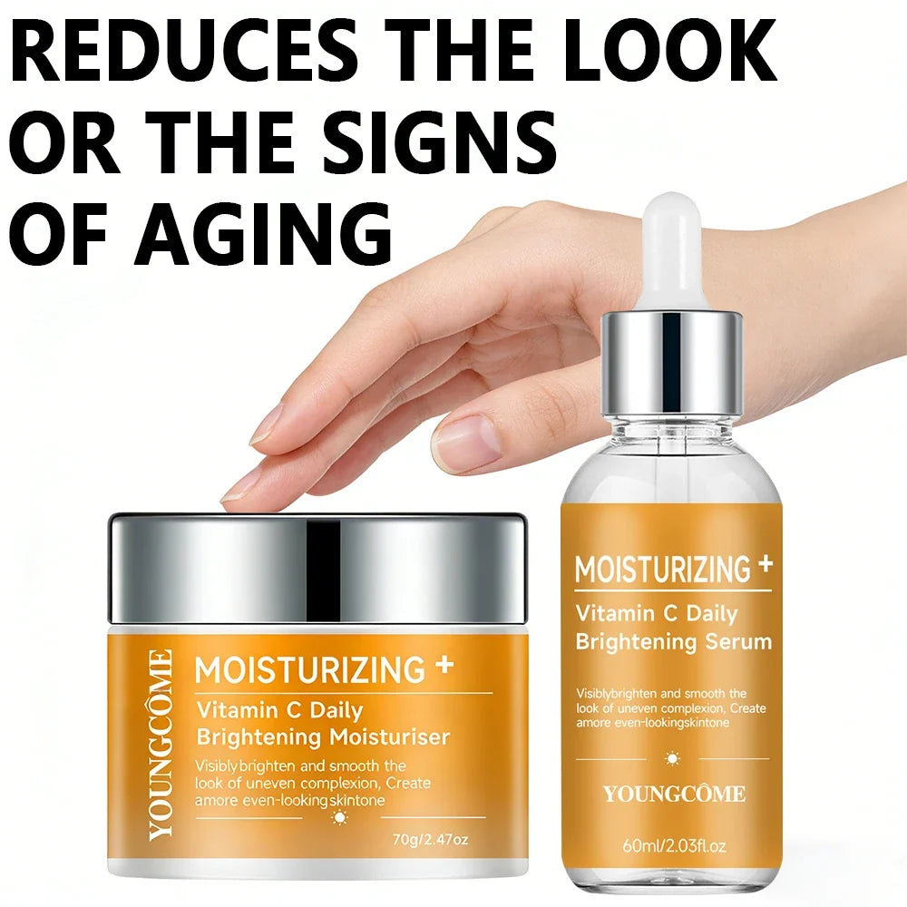 Vitamin C Serum & Moisturizer Set – Brighten & Hydrate Skin