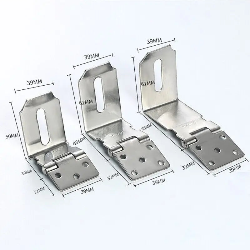 90 Degrees Door Lock Buckle Hasp Staple Gate Shed Latch Plate Clasp