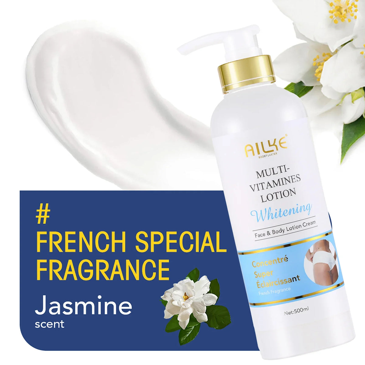 AILKE Multi-Vitamin Brightening Body Lotion | Vitamins A, C & E