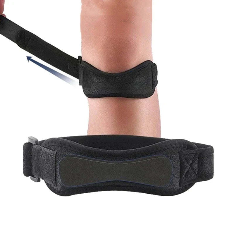 Adjustable Patella Knee Strap | Silicone Pad Sports Support