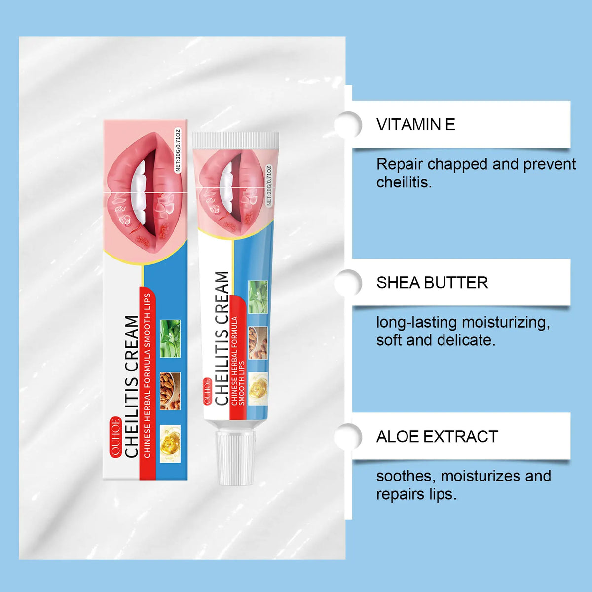 Ouhoe Nourishing Lip Balm | Hydrating, Brightening & Smoothing 20g