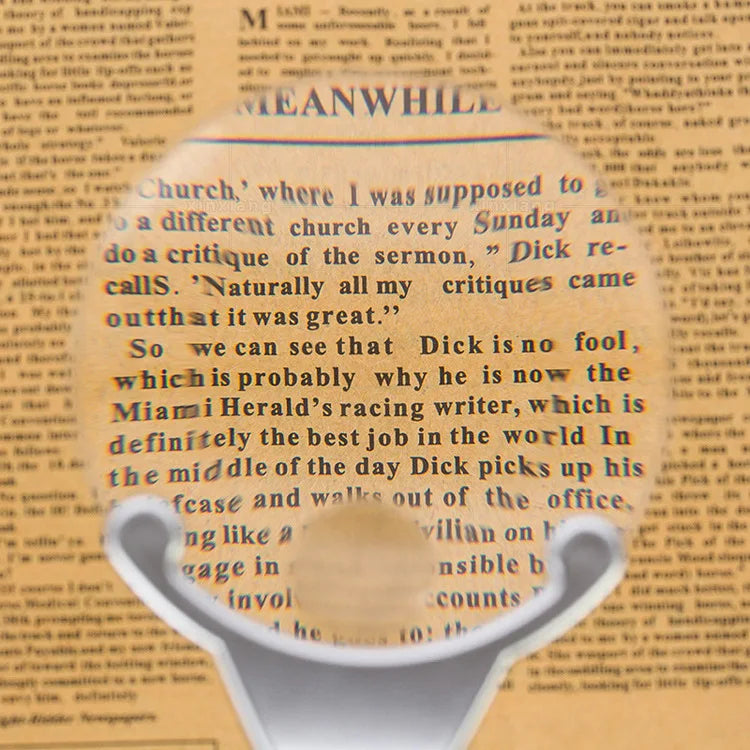 90mm LED Magnifying Glass 2.5X & 6X Handheld Lighted Loupe
