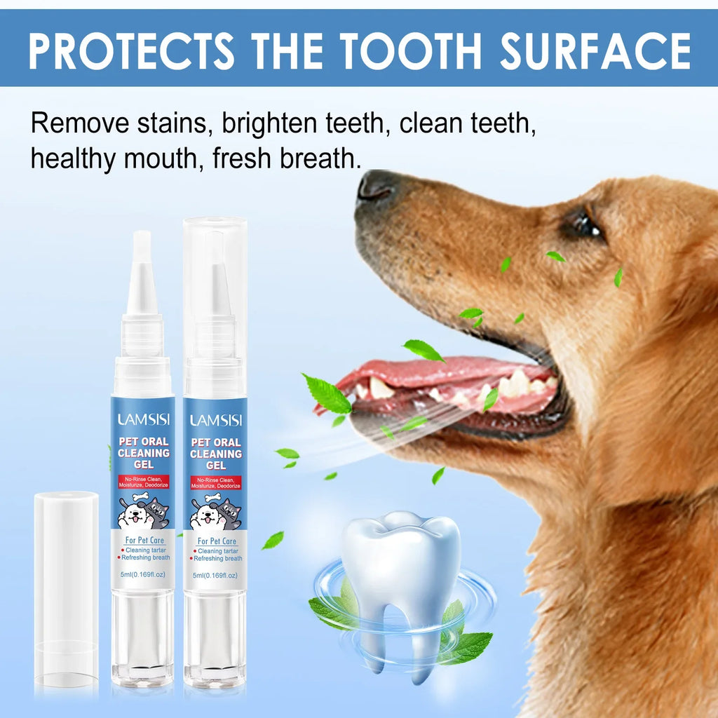 Pet Dental Cleaner Pen – Rotating Gel Tartar Remover 5ml