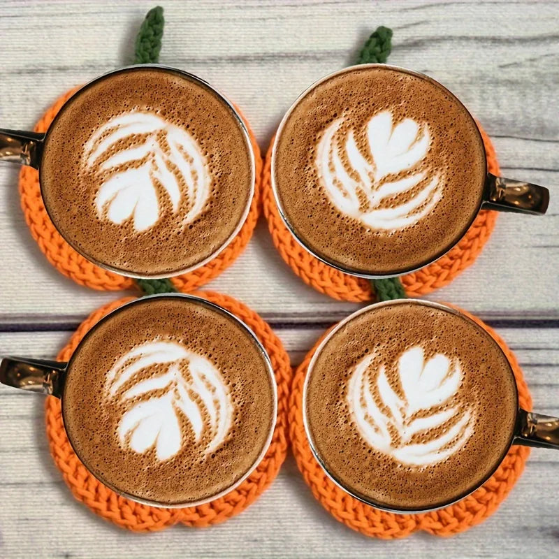 Handmade Crochet Coasters – Farmhouse Fabric Drink Pads