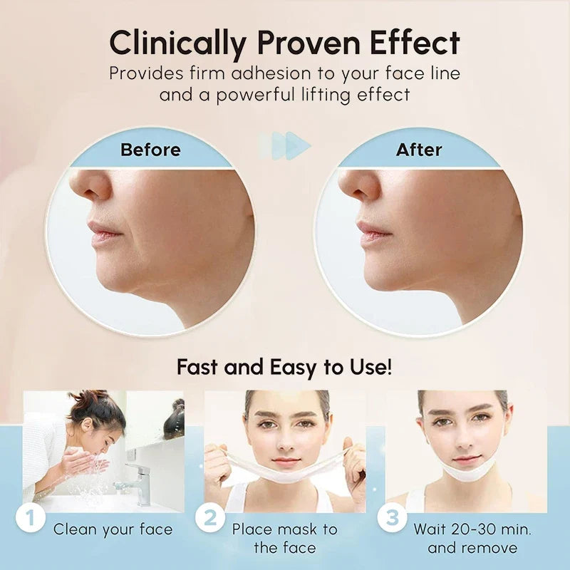 YURHERSU Snail V-Lift Facial Mask – Moisturizing, 5 Pcs