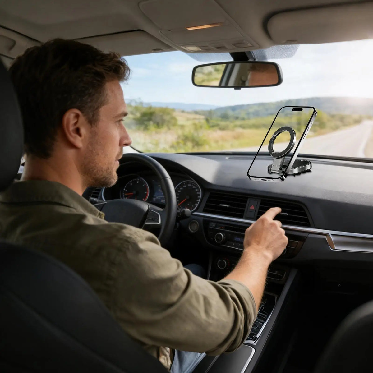 360° Rotating Magnetic Car Phone Mount | Universal Holder