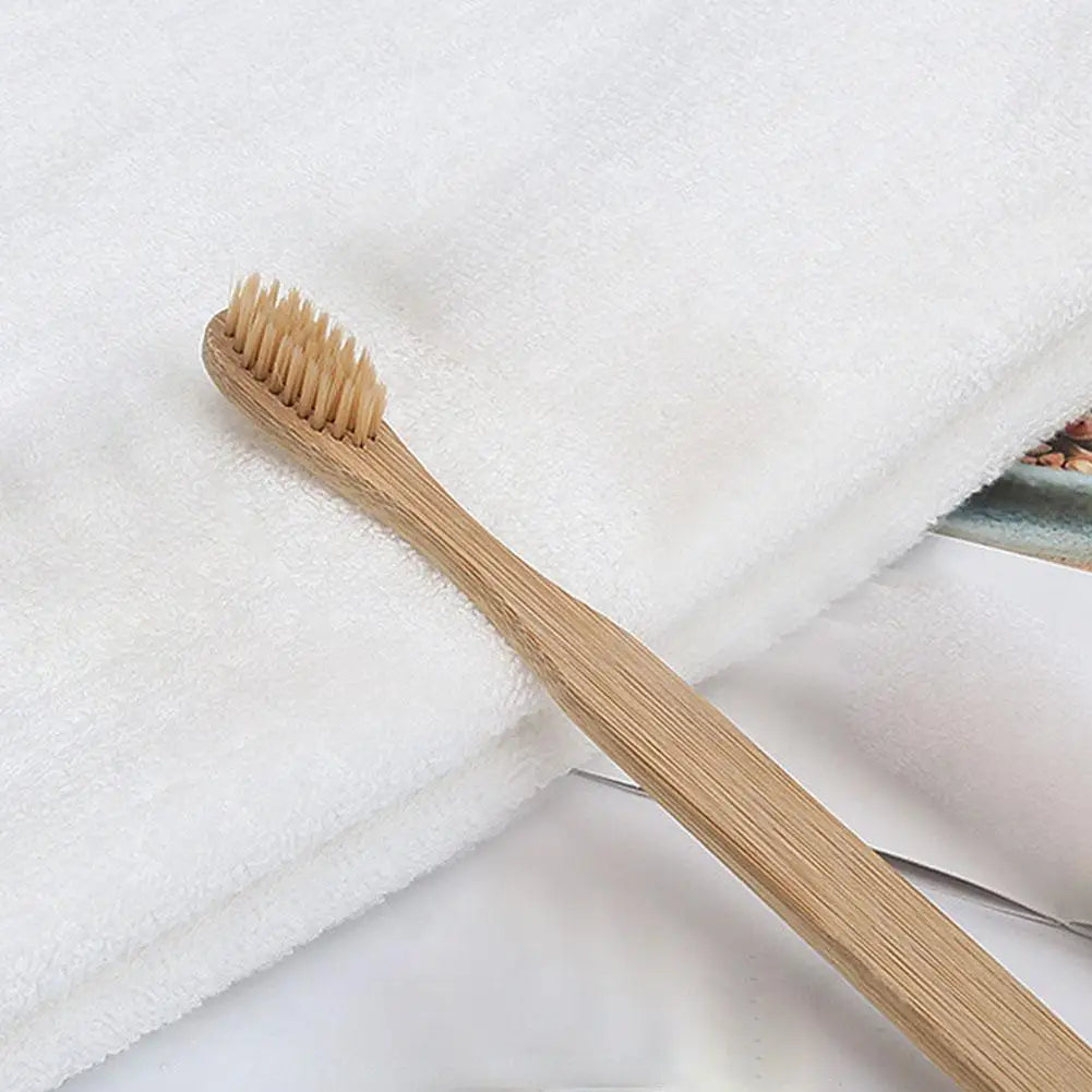 Bamboo Toothbrush Set | Soft Bristle, Eco-Friendly 1 or 10 Pack