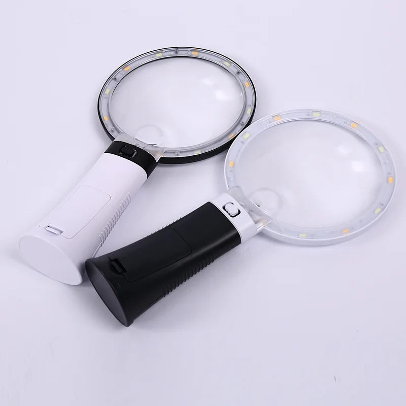 LED Magnifying Mirror 10X 30X with Heating, Cooling & 12 LEDs