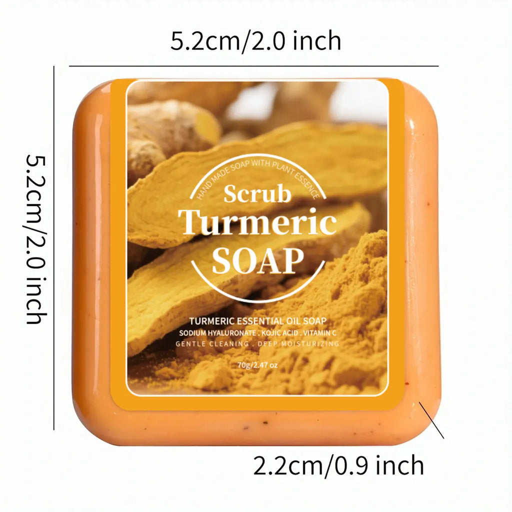 Turmeric Essential Oil Soap – Citric Acid & Vitamin C | 70g Bar