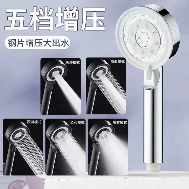 5-Mode High Pressure Handheld Shower Head | Water Saving