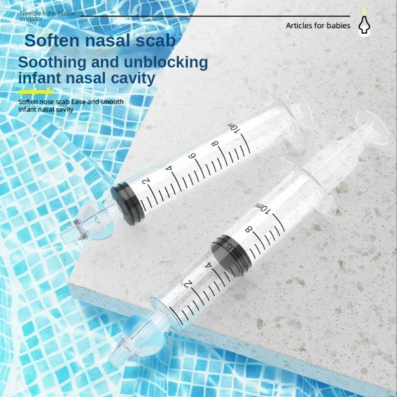 Baby Nasal Aspirator Syringe – Soft Silicone Nose Cleaner 10ml