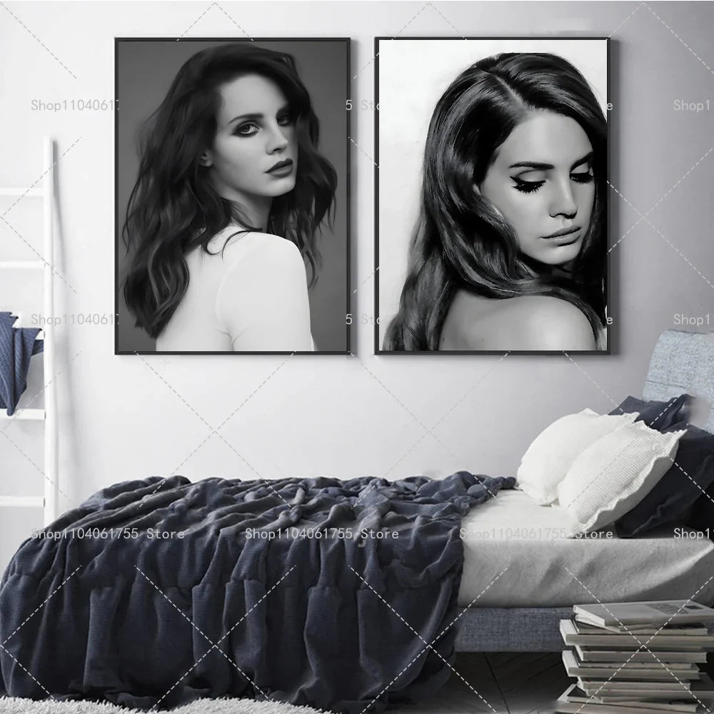 Lana Del Rey Wall Poster – Self-Adhesive Waterproof Art Sticker