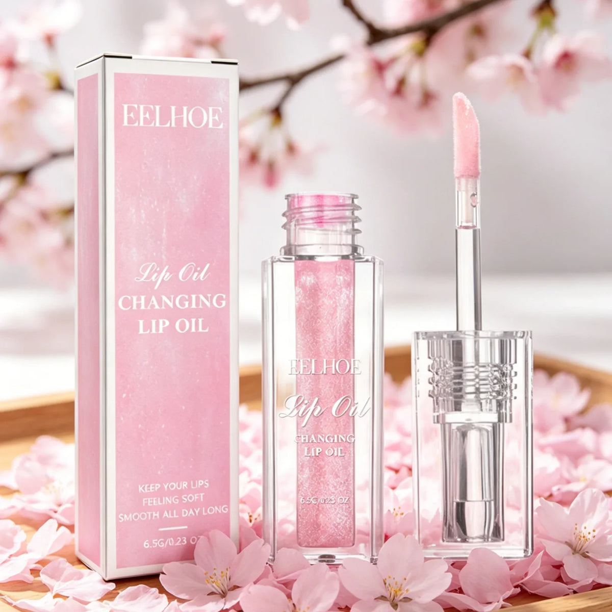 EELHOE Color Changing Lip Oil – Moisturizing Glossy Lip Gloss