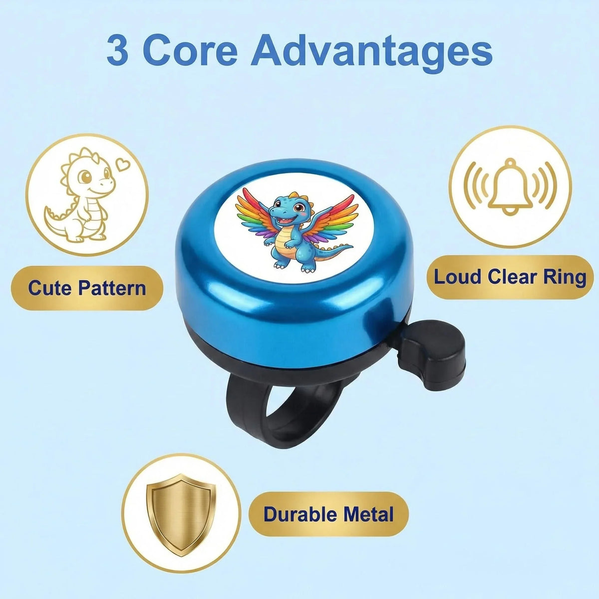 Kids Dinosaur Bike Bell | Bicycle, Scooter & Balance Bike