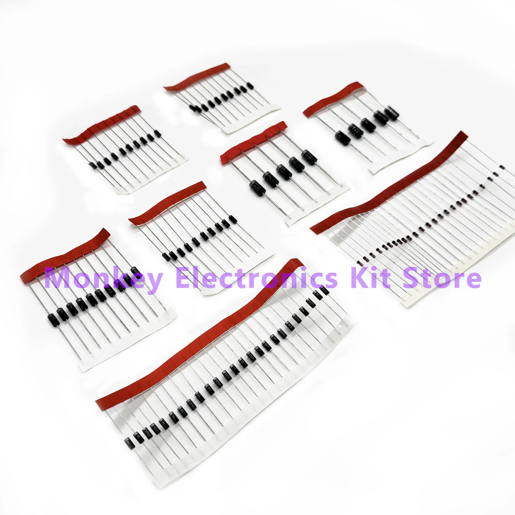 100PCS 8-Value Diode Kit – Schottky & Fast Switching Set