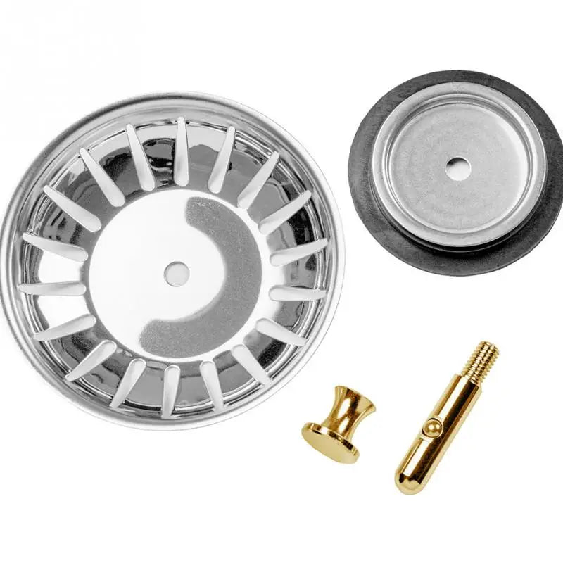 80mm Stainless Steel Sink Strainer & Drain Stopper – 2-in-1