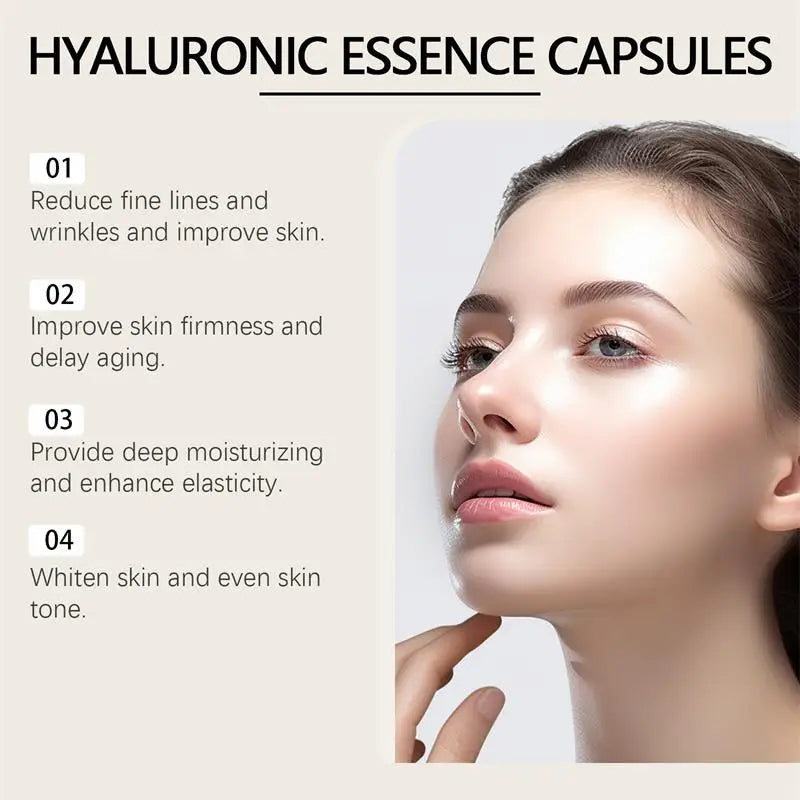 Hyaluronic Acid Capsules Face Serum 20pcs – Collagen Anti-Aging