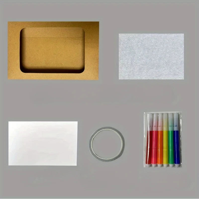 Flame Burning Envelope Greeting Cards – 4-Set DIY Birthday Gift