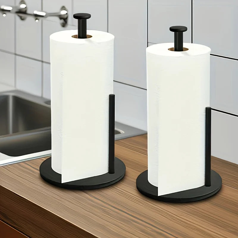 Stainless Steel Kitchen Roll Holder Weighted Base Heavy-duty