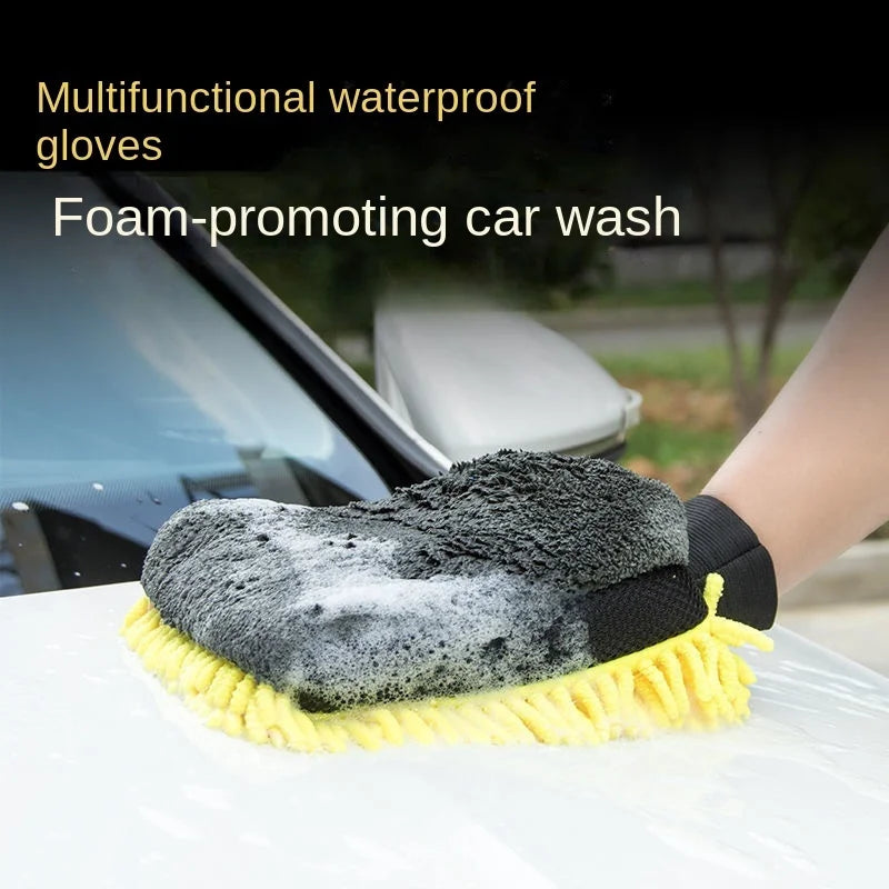 Coral Fleece Car Wash Mitt – Soft Anti-Scratch Detailing Glove