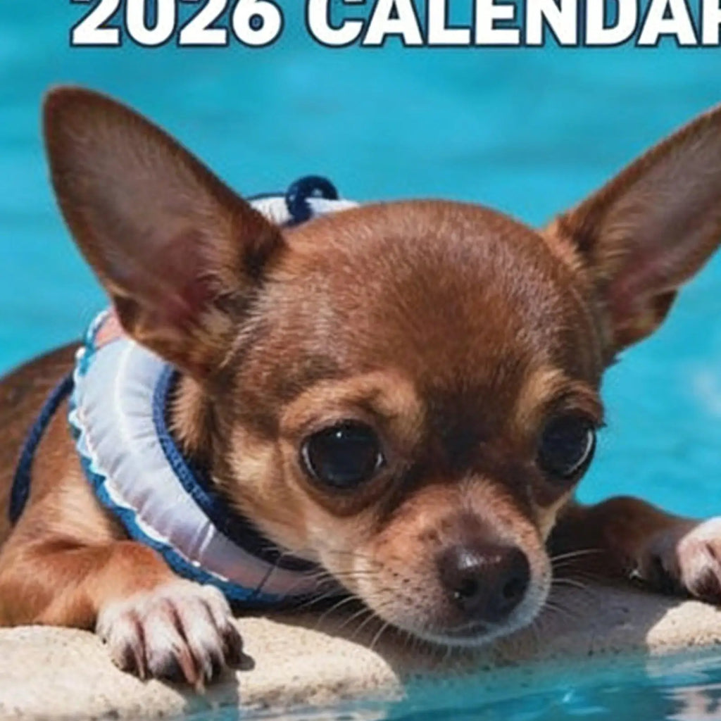 2026 Animal Wall Calendar Dog-themed January December Family Planner