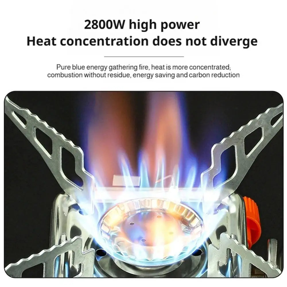 Portable Foldable Windproof Camping Gas Stove for Backpacking