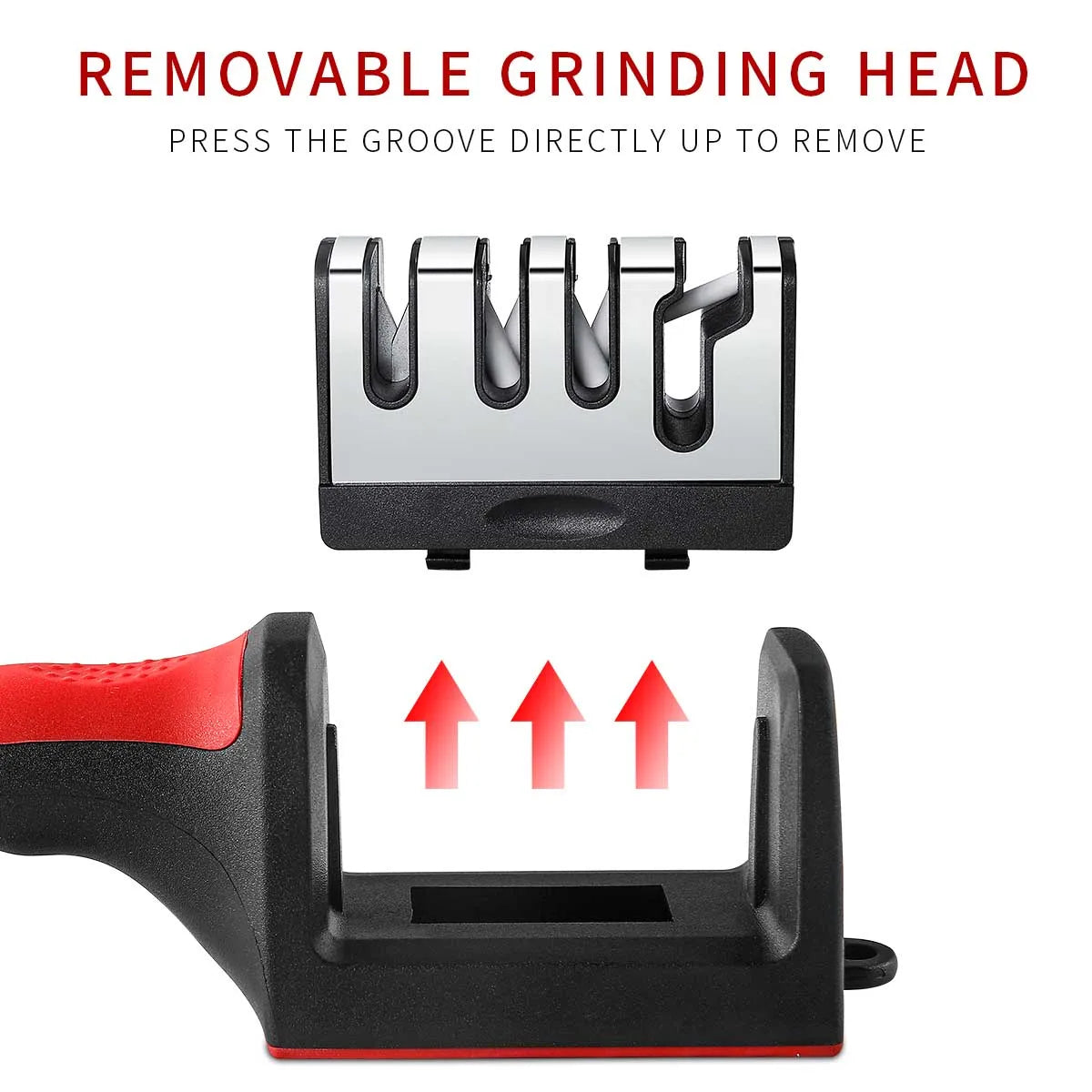3-Stage Handheld Kitchen Knife Sharpener | Multi-Purpose Tool