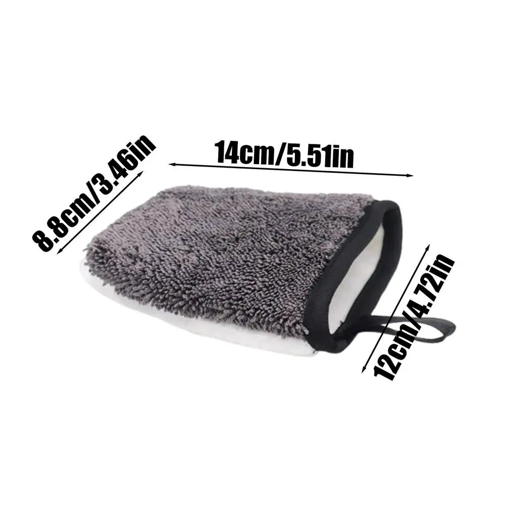 Double-Sided Car Wash Mitt Gloves | Interior Cleaning Tool