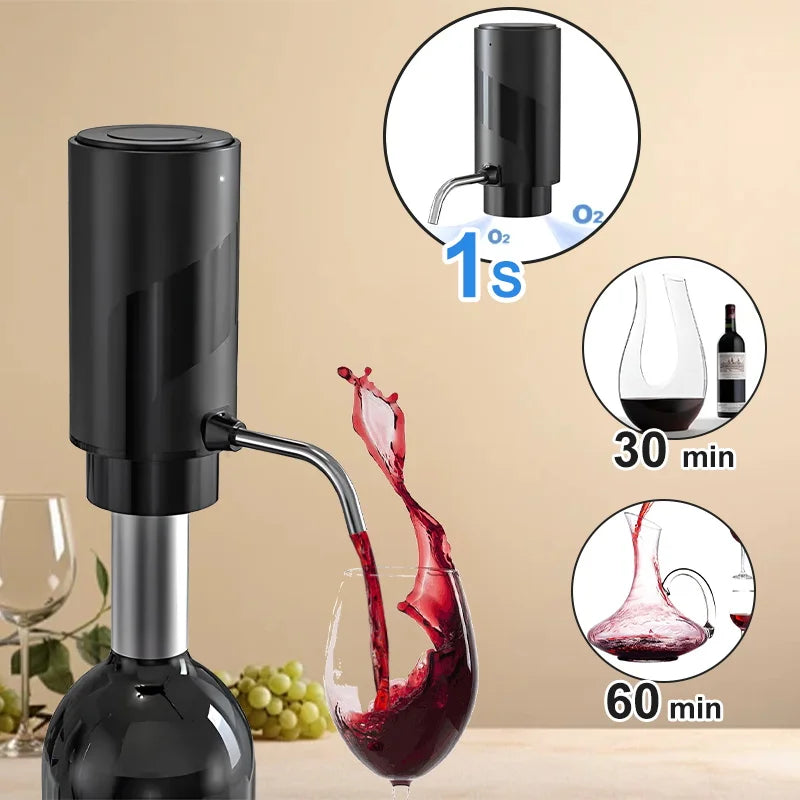 BALASHOV Electric Wine Aerator Dispenser – One-Touch Decanter