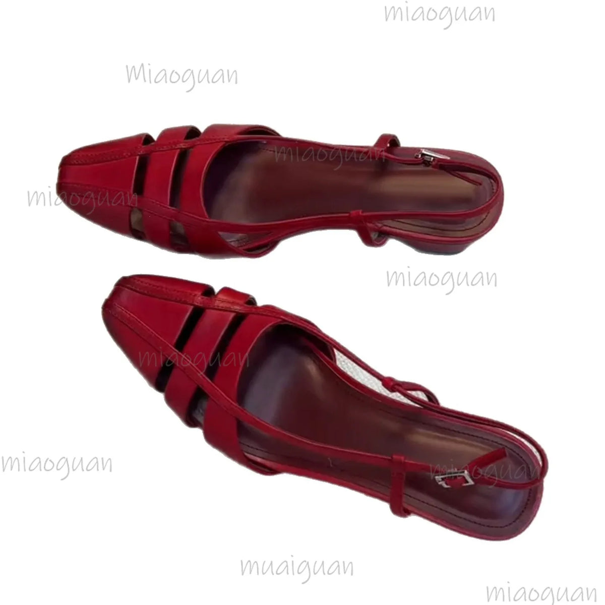Women's Gladiator Chunky Heel Sandals – Ankle Strap Buckle