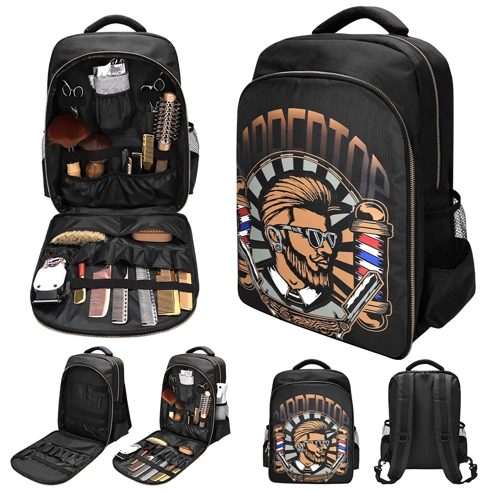 Barber Backpack Bag for Hair Dryer, Scissors & Salon Tools