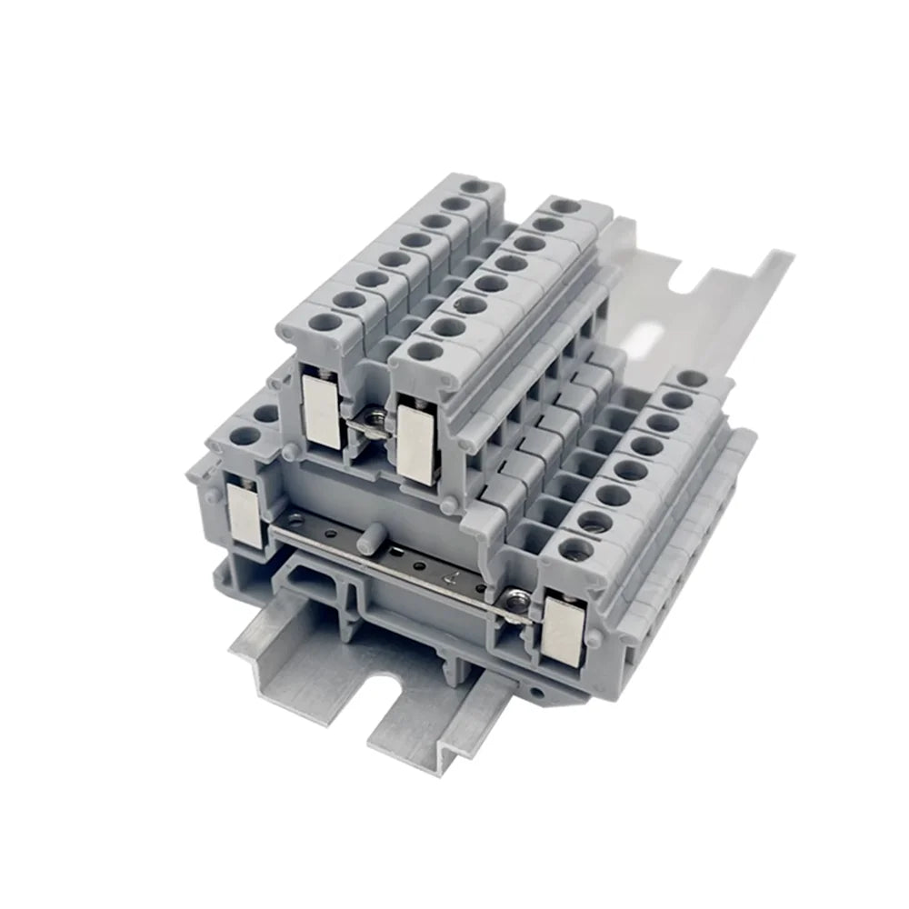 10Pcs MBKKB2.5 Double-Layer DIN Rail Terminal Block | CE