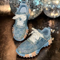 Women's Rhinestone Platform Sneakers – Luxury Fashion Shoes