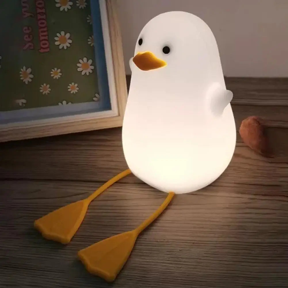 Duck Night Light for Kids – Dimmable Silicone Touch Lamp USB
