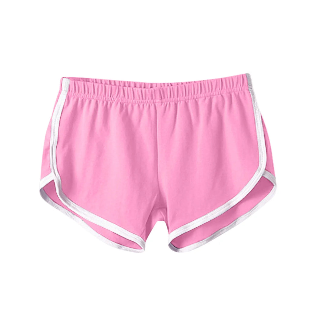 Women's Summer Sports Shorts – Elastic Waist Casual Beach Shorts