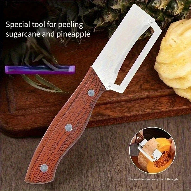 Horizontal Paring Knife – Fruit & Sugar Cane Peeler Scraper