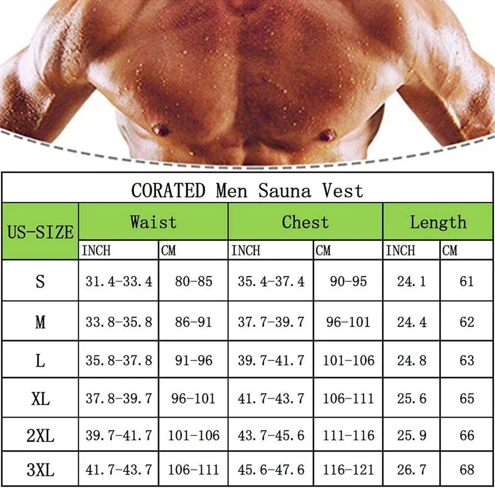 Men's Neoprene Sauna Waist Trainer Vest – Sweat & Slim