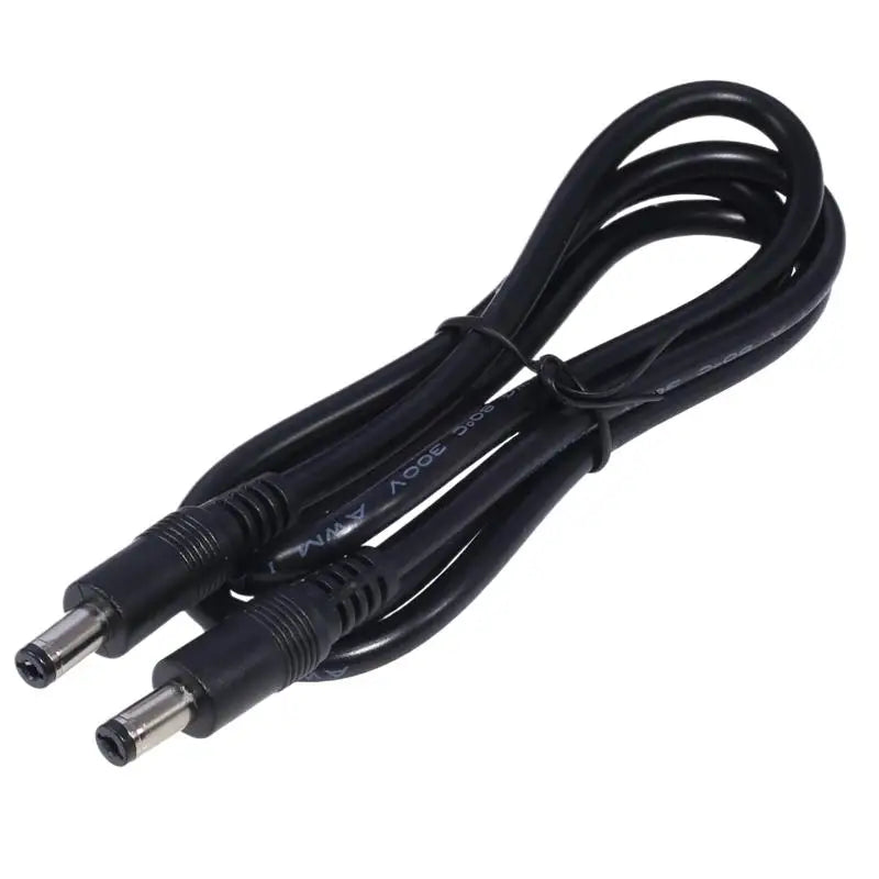 DC5521 Male to Male Power Cable 18AWG – LED & Speaker Adapter