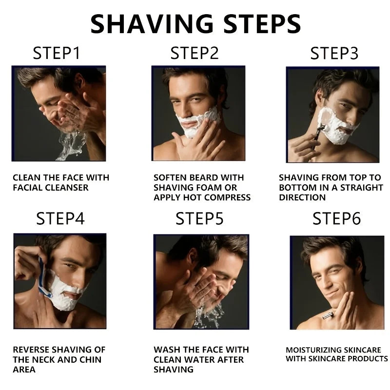 6-Layer Stainless Steel Safety Razor for Men & Women