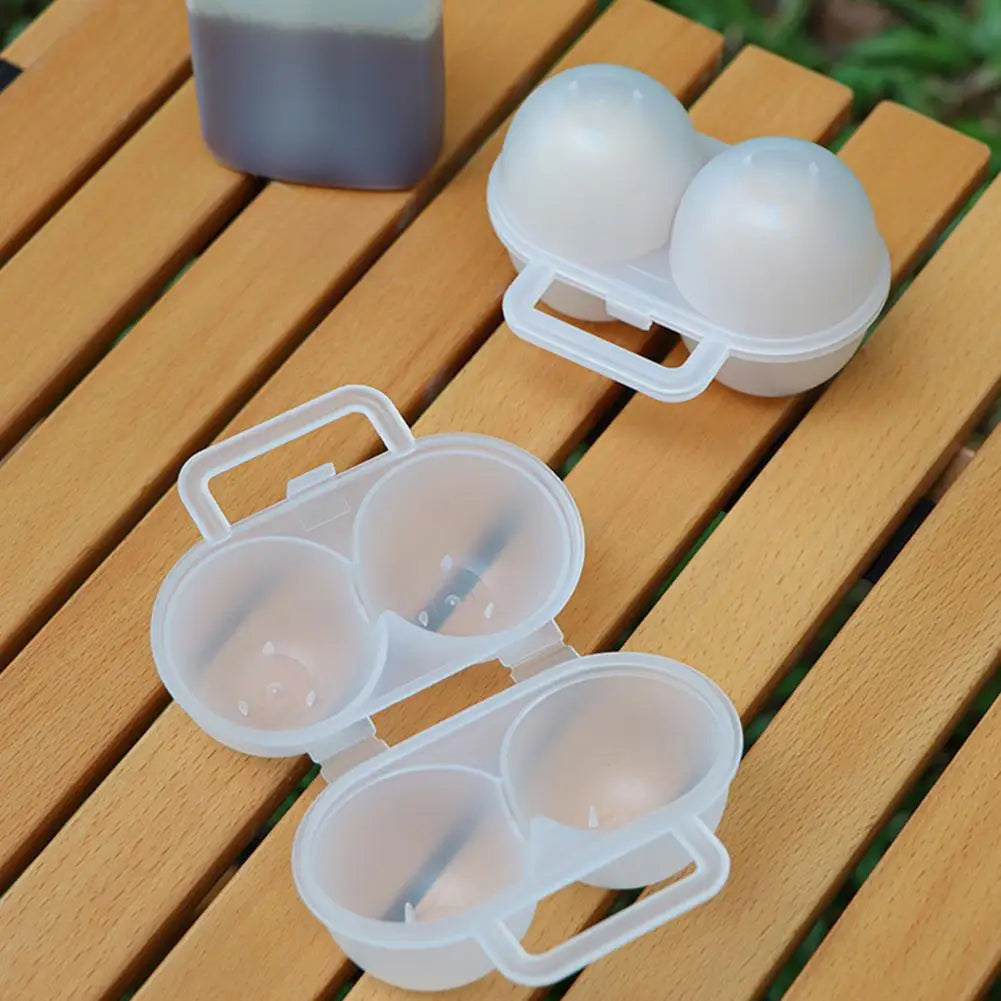 Portable Camping Egg Holder 2-Grid Storage Case – 1/2/3 Pack