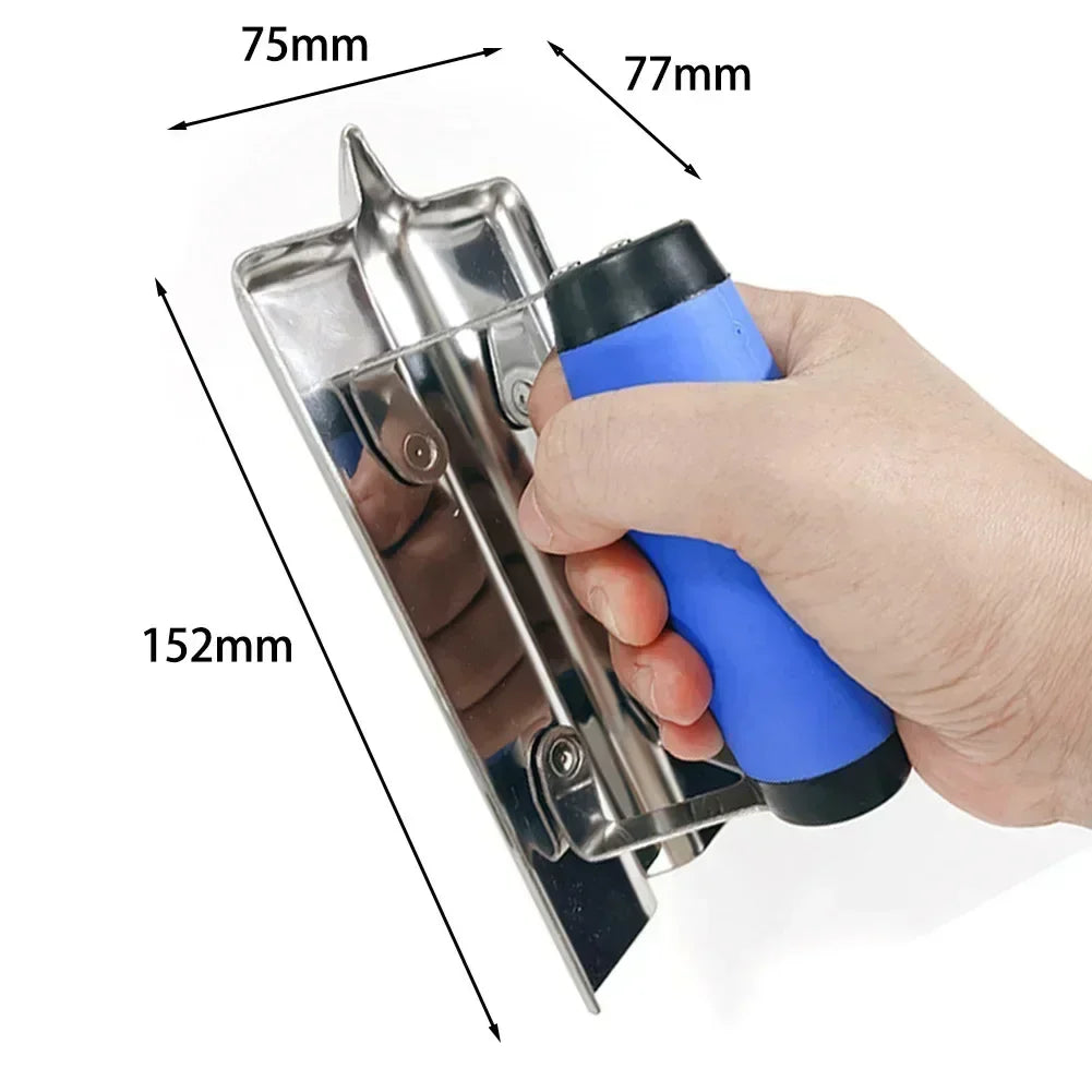 Stainless Steel Corner Plastering Trowel – Concrete & Putty