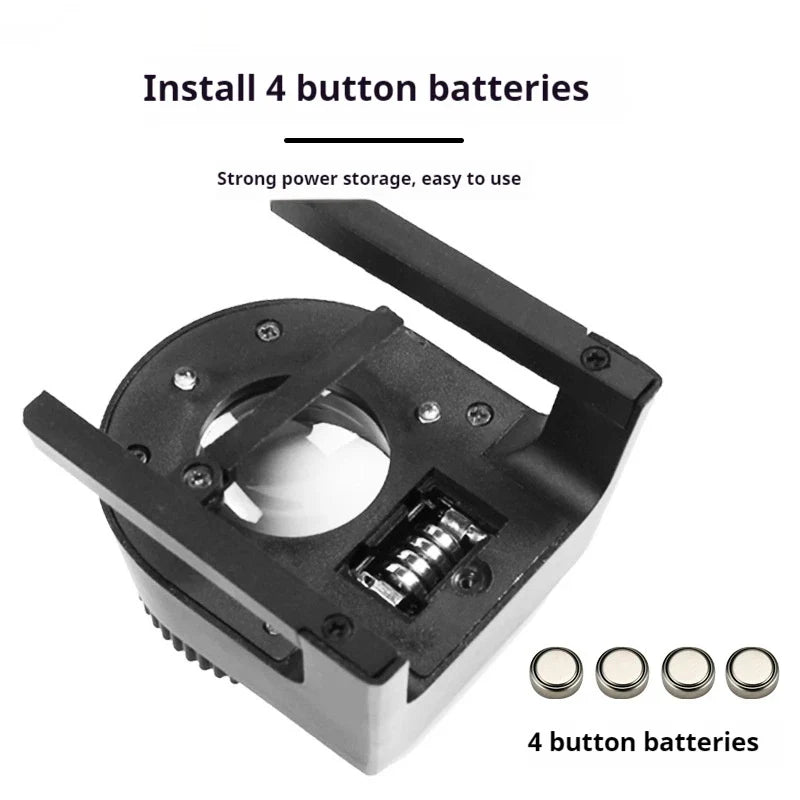 Illuminated Magnifying Loupe – LED UV Light, Scale & Stand