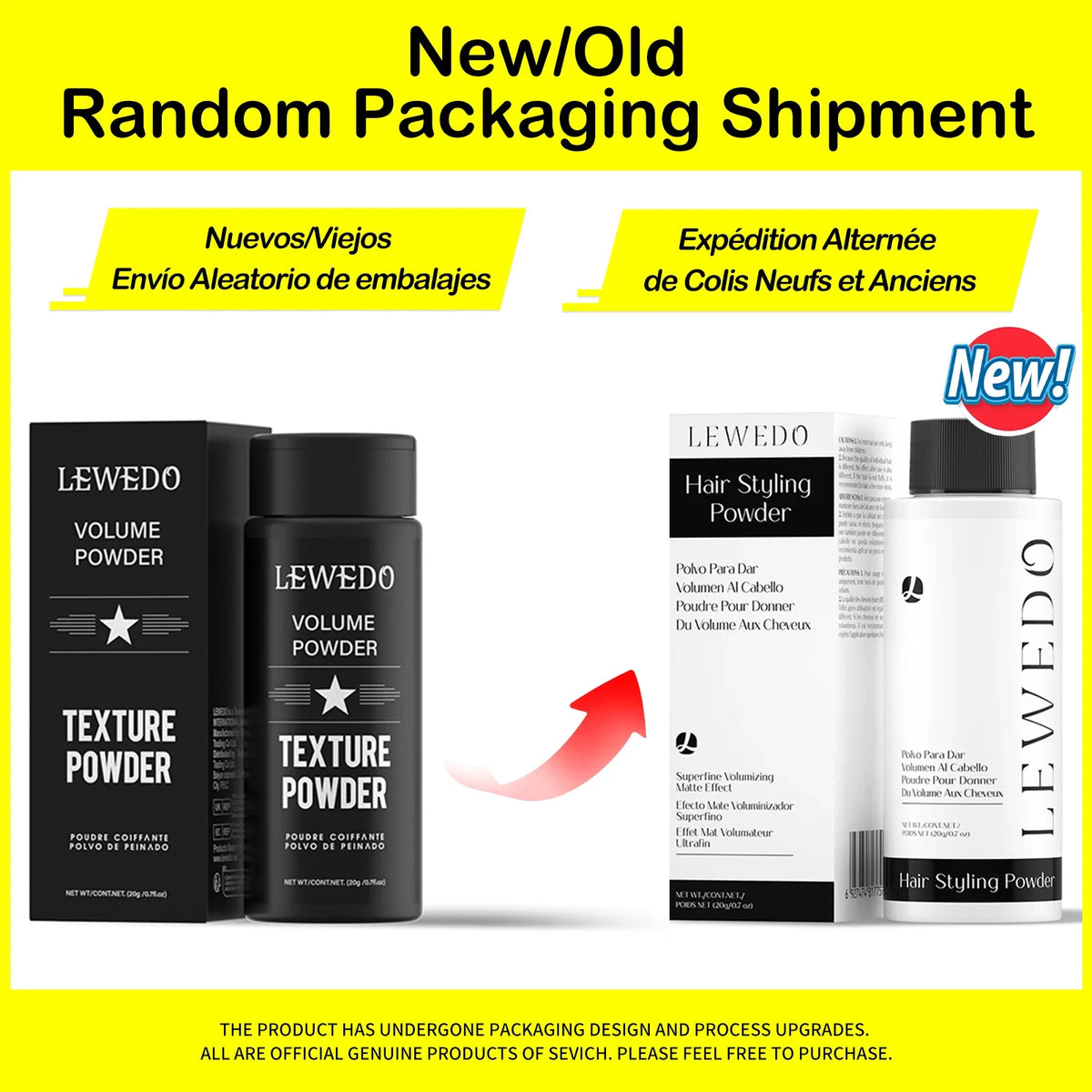 LEWEDO Hair Styling Powder Spray – Volume & Oil-Absorbing