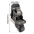Stainless Steel Toolbox Caster Wheels – 200 lbs Foldable