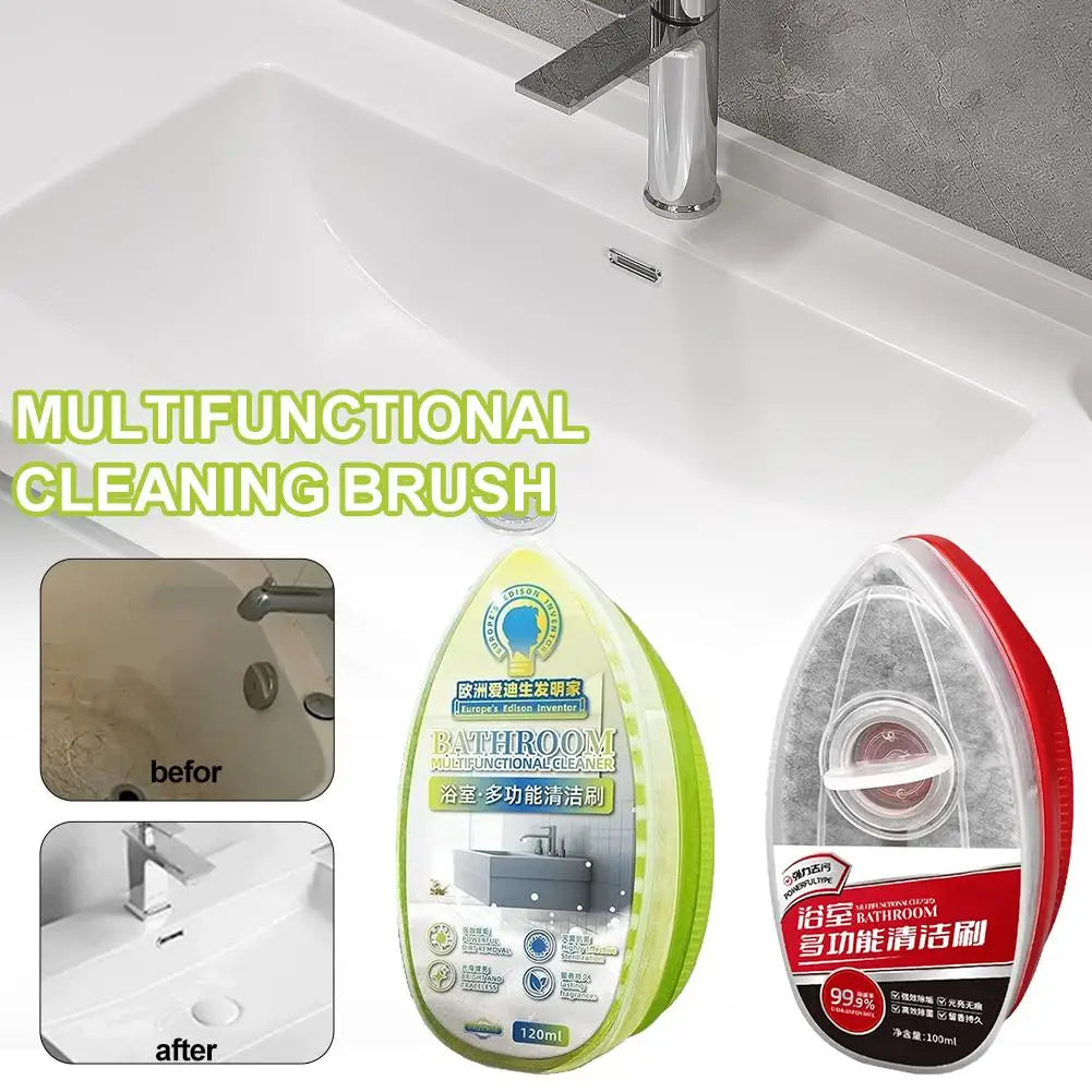 Anti-Scratch Sponge Cleaning Brush with Liquid Compartment