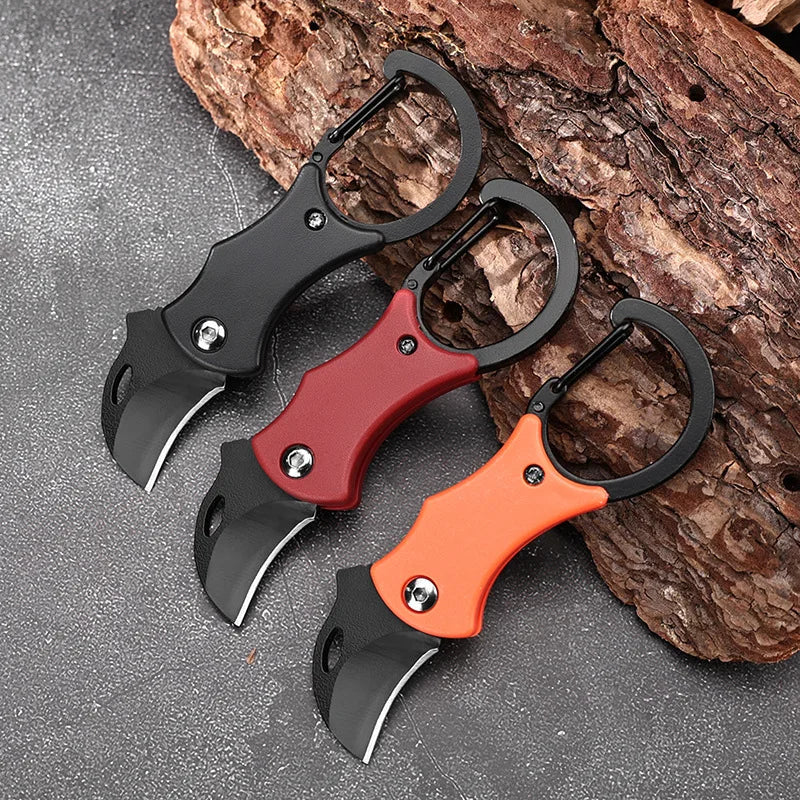 Mini Folding Pocket Knife – Stainless Steel Keychain Blade
