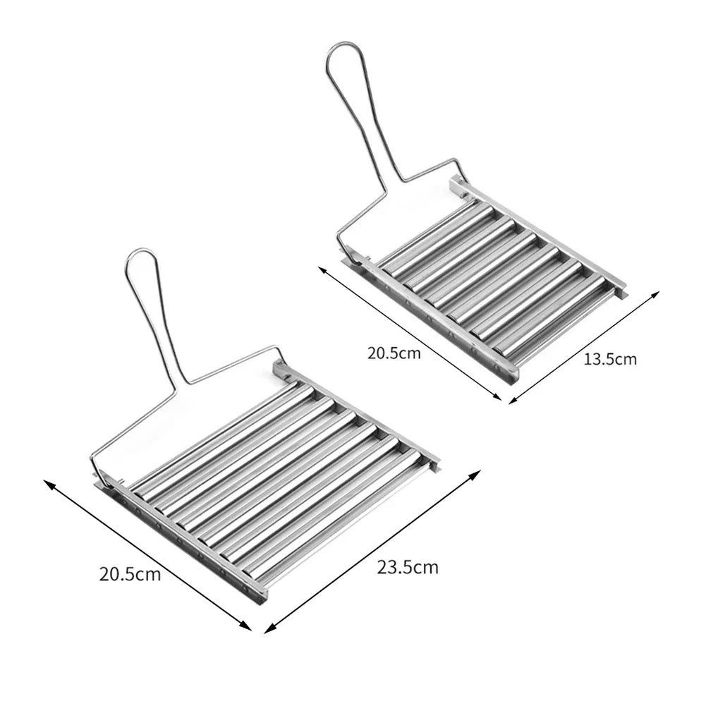 Stainless Steel Hot Dog Roller Rack | BBQ Sausage Griller
