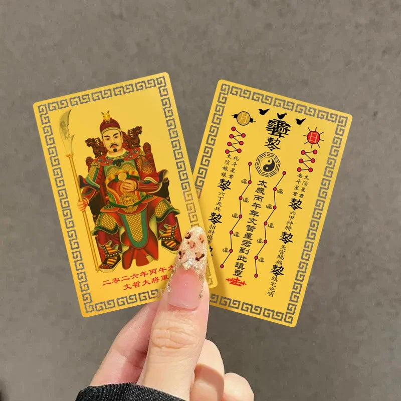 2026 Amulet Horse Year Tai Sui Feng Shui Card Exorcism Protection